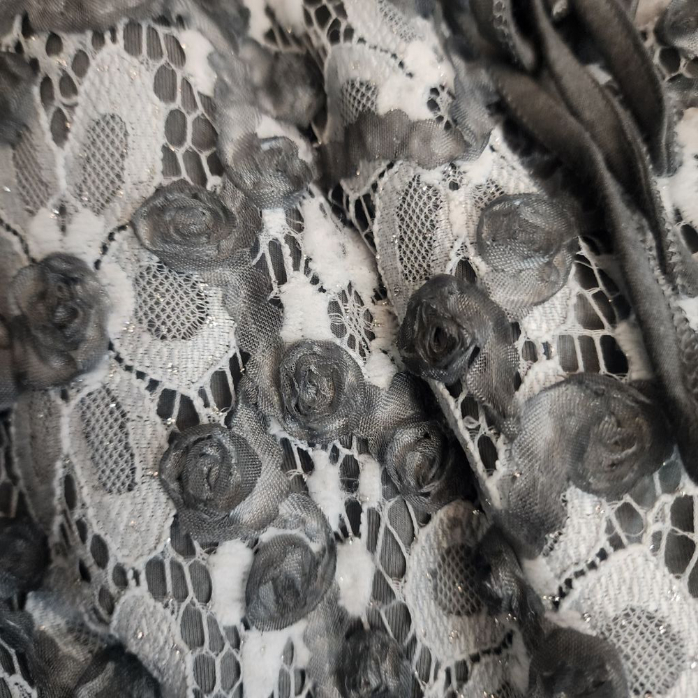 POL Tank Top Size Small Gray Lace, New - Picture 7 of 7